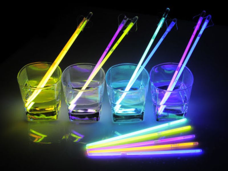 Rørepinner Glow Neon 100stk